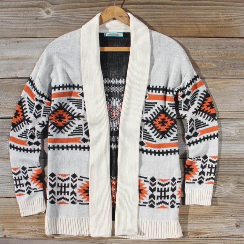 Issaquah Knit Sweater Flying Tomato Aztec Bohemian Gorgeous Size Medium